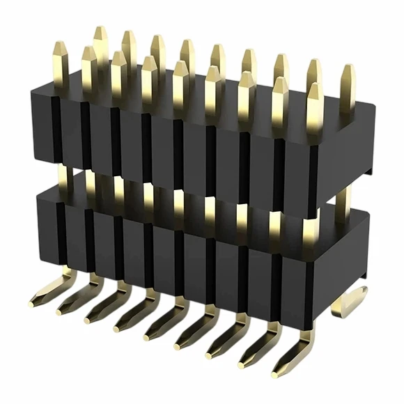 1,27x2,54 mm PIN -otsikko kaksoisrivin kaksoismuovi SMT